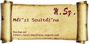Mözl Szultána névjegykártya